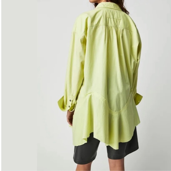 💗FREE PEOPLE We the Free Freya Poplin Tunic / Lightning Bolt - Picture 3 of 5